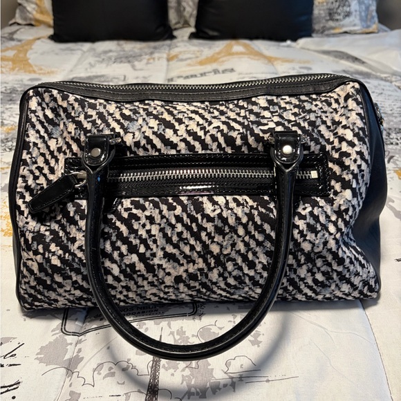 Coach Haley Legacy Leather & Canvas Satchel Bag - Picture 2 of 11